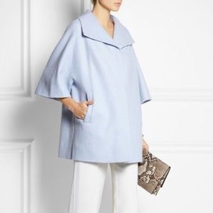 KAUFMANFRANCO Sky Blue Wool-Blend RUNWAY Felt Coat